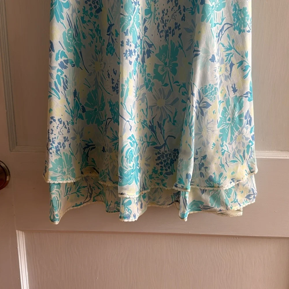 Ann Taylor floral dress sleeveless strap dress - Picture 6 of 9